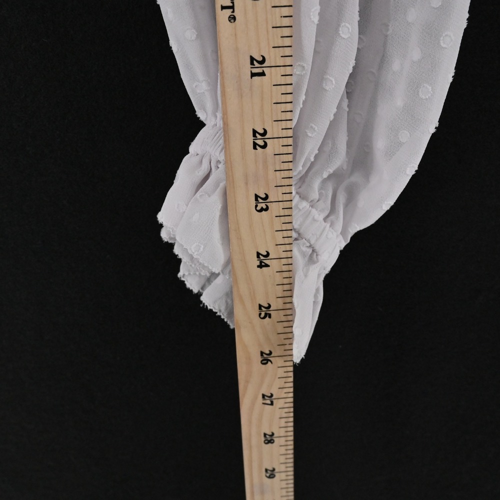 Storia Womens Lace Peasant Top Size S Romantic Ethereal Delicate Boho‎ LAVENDER - Picture 5 of 12